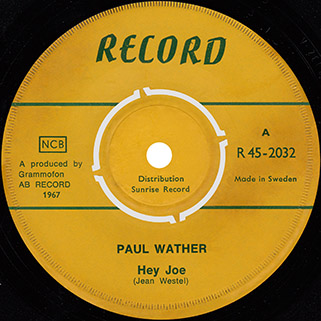 paul wather single side hey joe